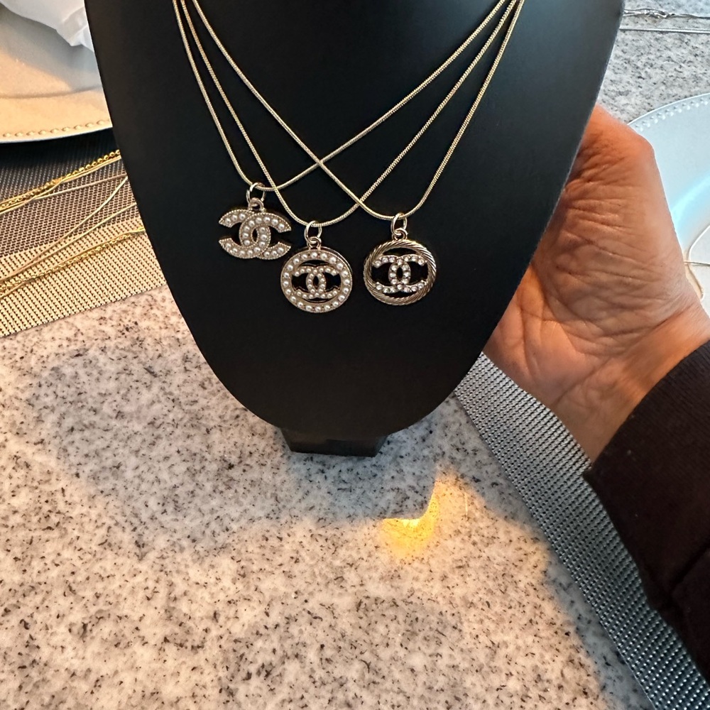 Chanel Authentic Charms necklaces comes with box winners choice pick 1